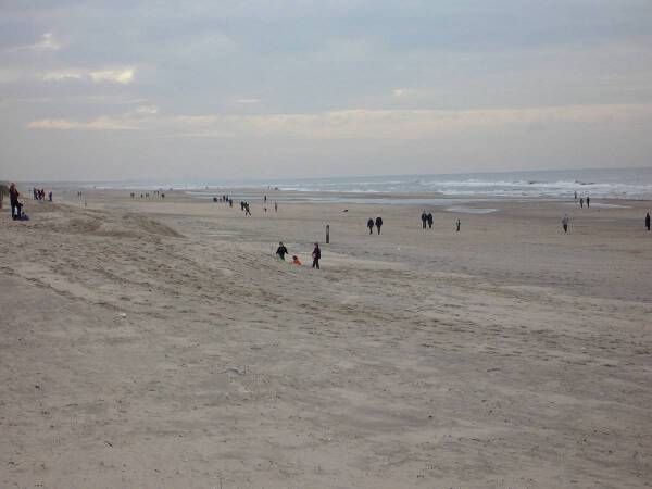 Samstag Nachmittag im November am Strand von Noordwijk
